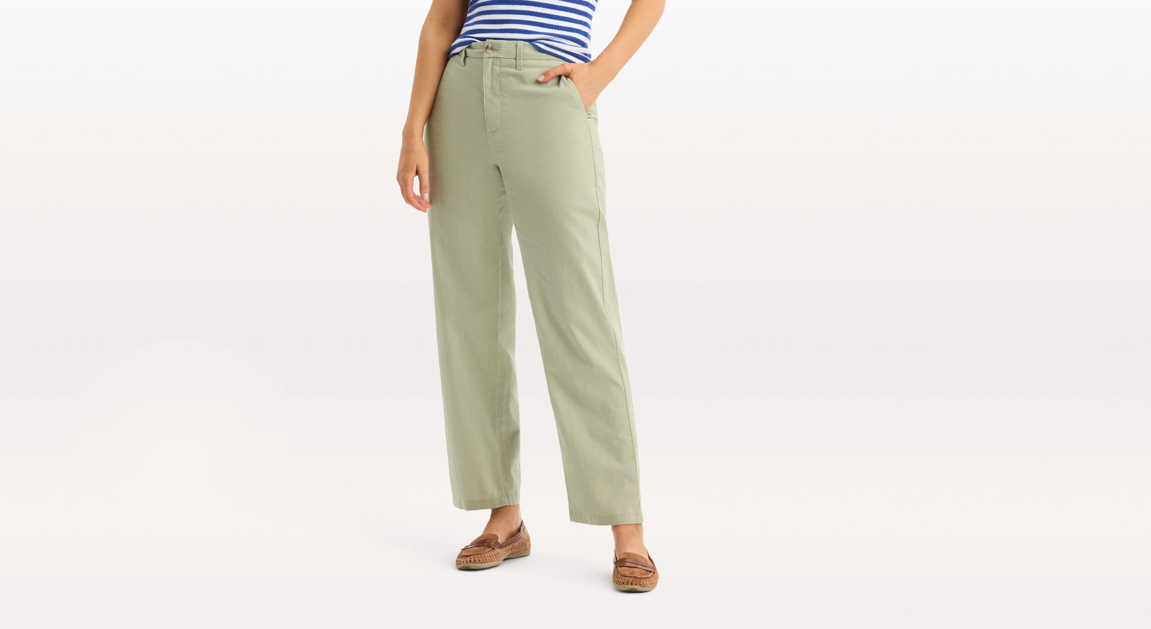 Blake Chino Pants, High Straight Fit