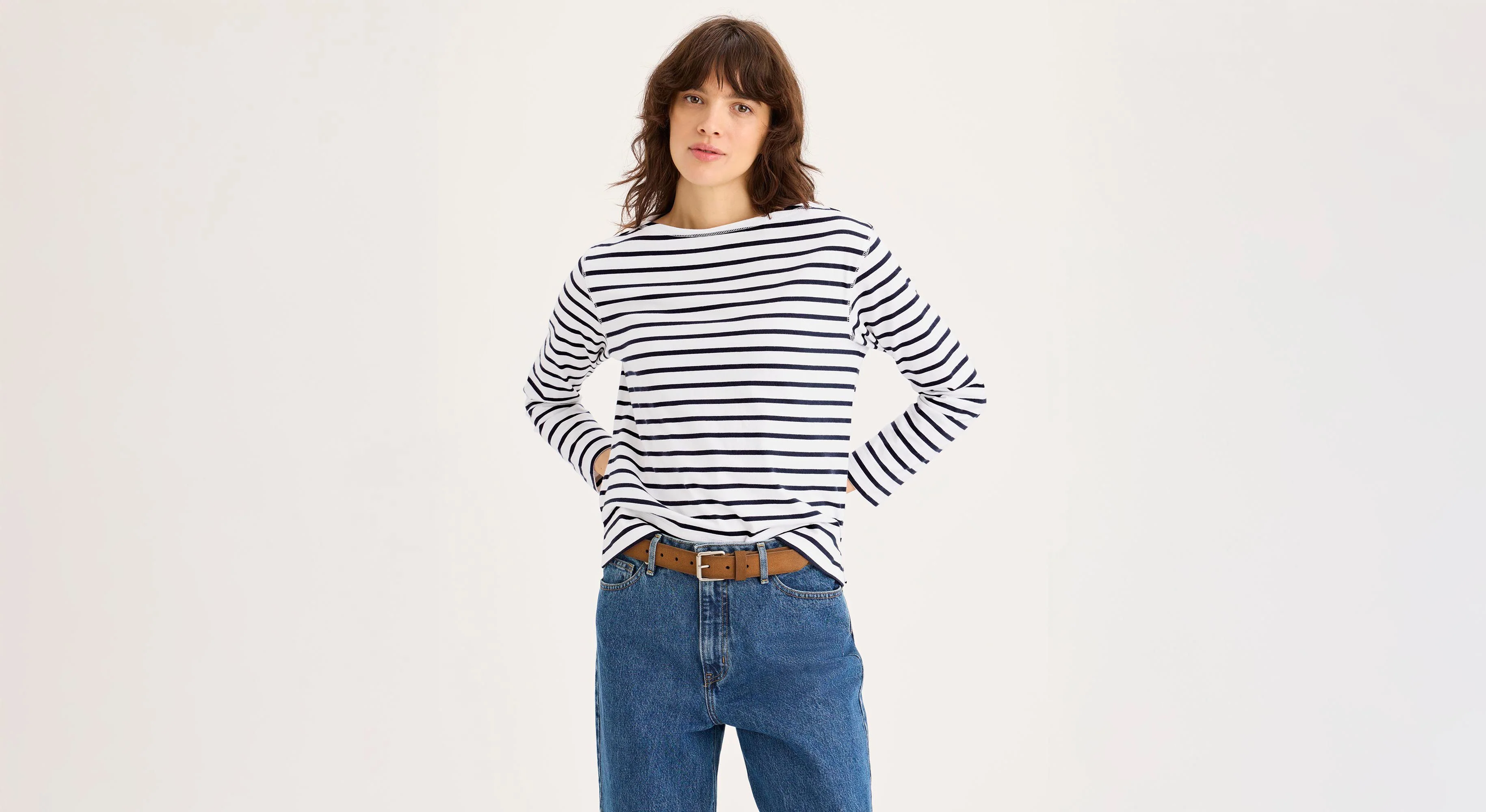 Boatneck Tee, Regular Fit