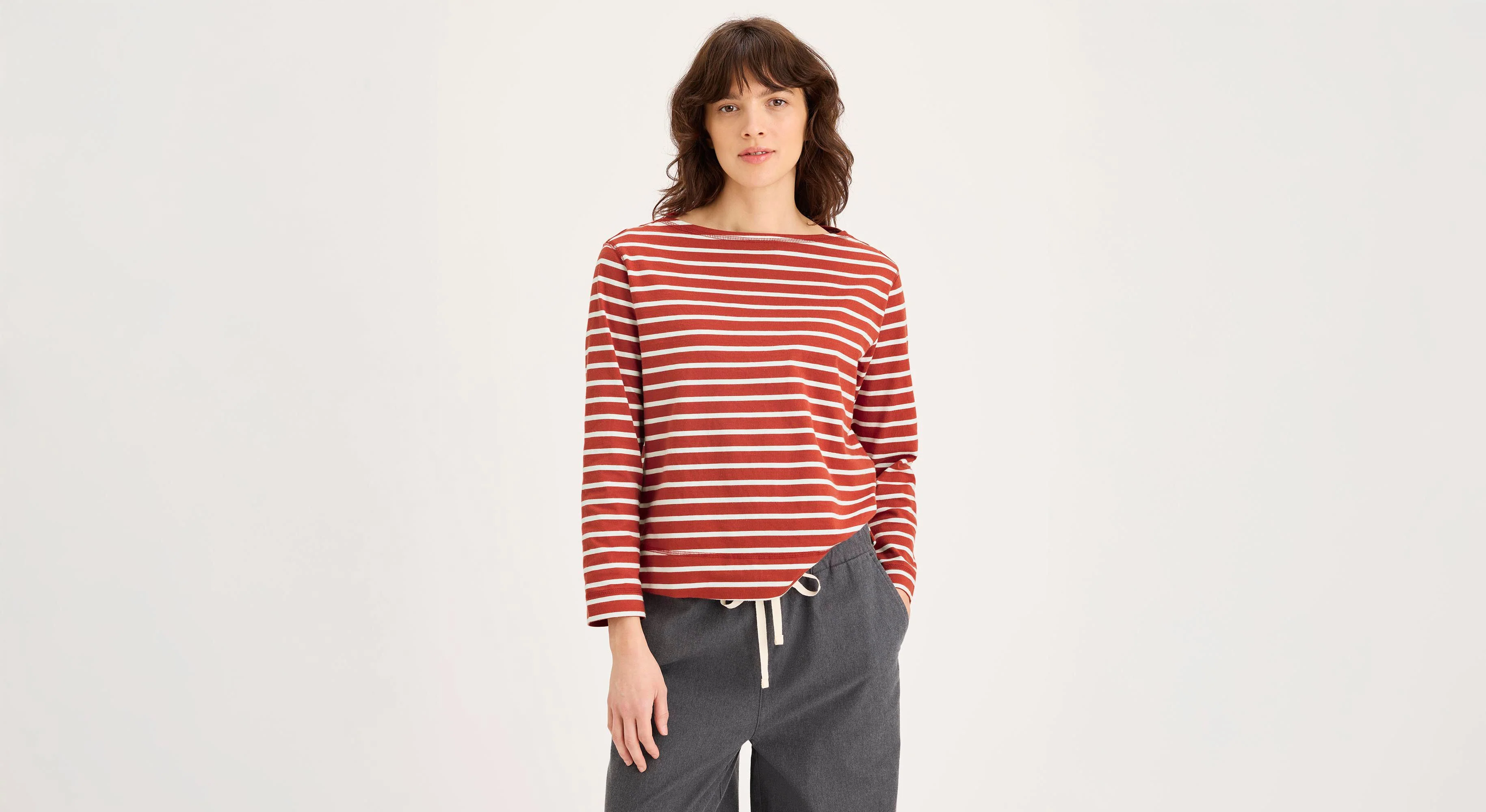Boatneck Tee, Regular Fit - Image 2