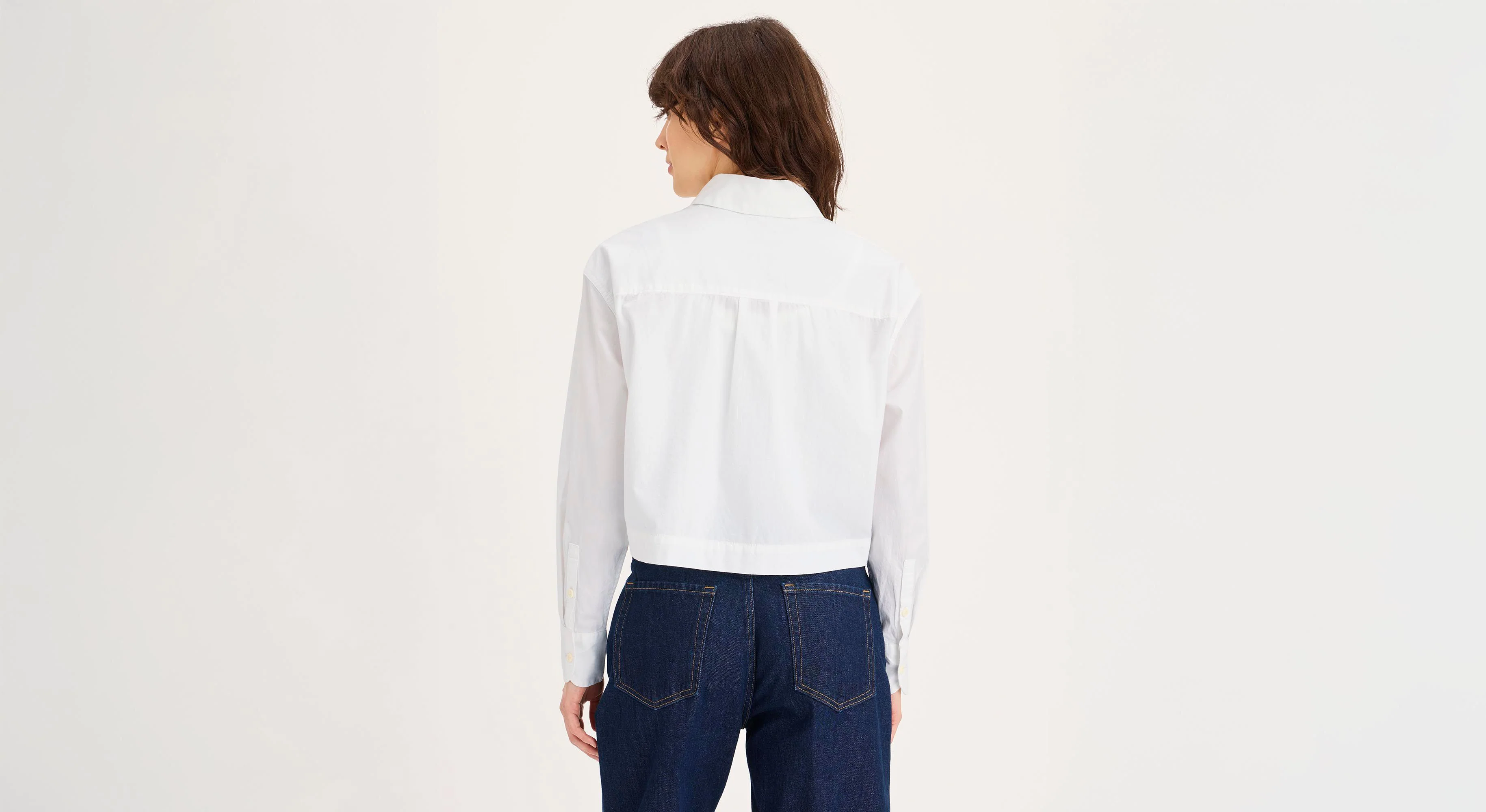 Boxy Cropped Shirt, Relaxed Fit - Image 2