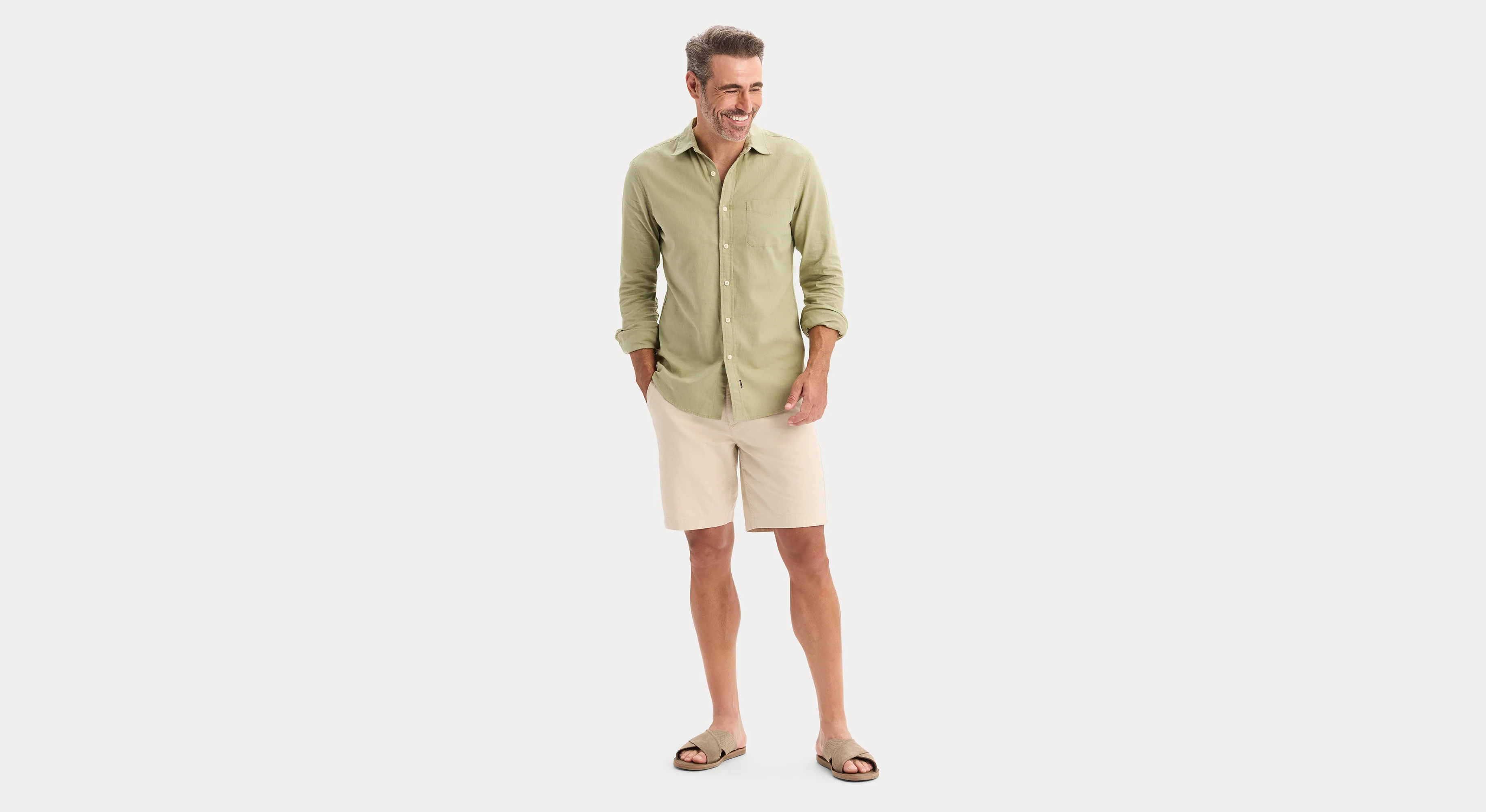 Icon Button Up Shirt, Slim Fit - Image 5
