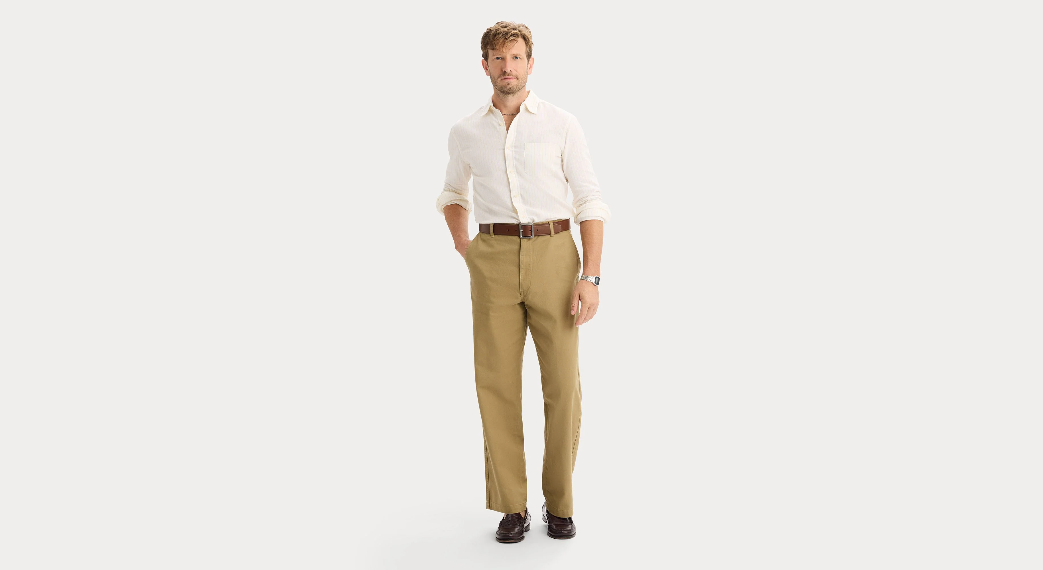 Icon Button Up Shirt, Slim Fit - Image 4