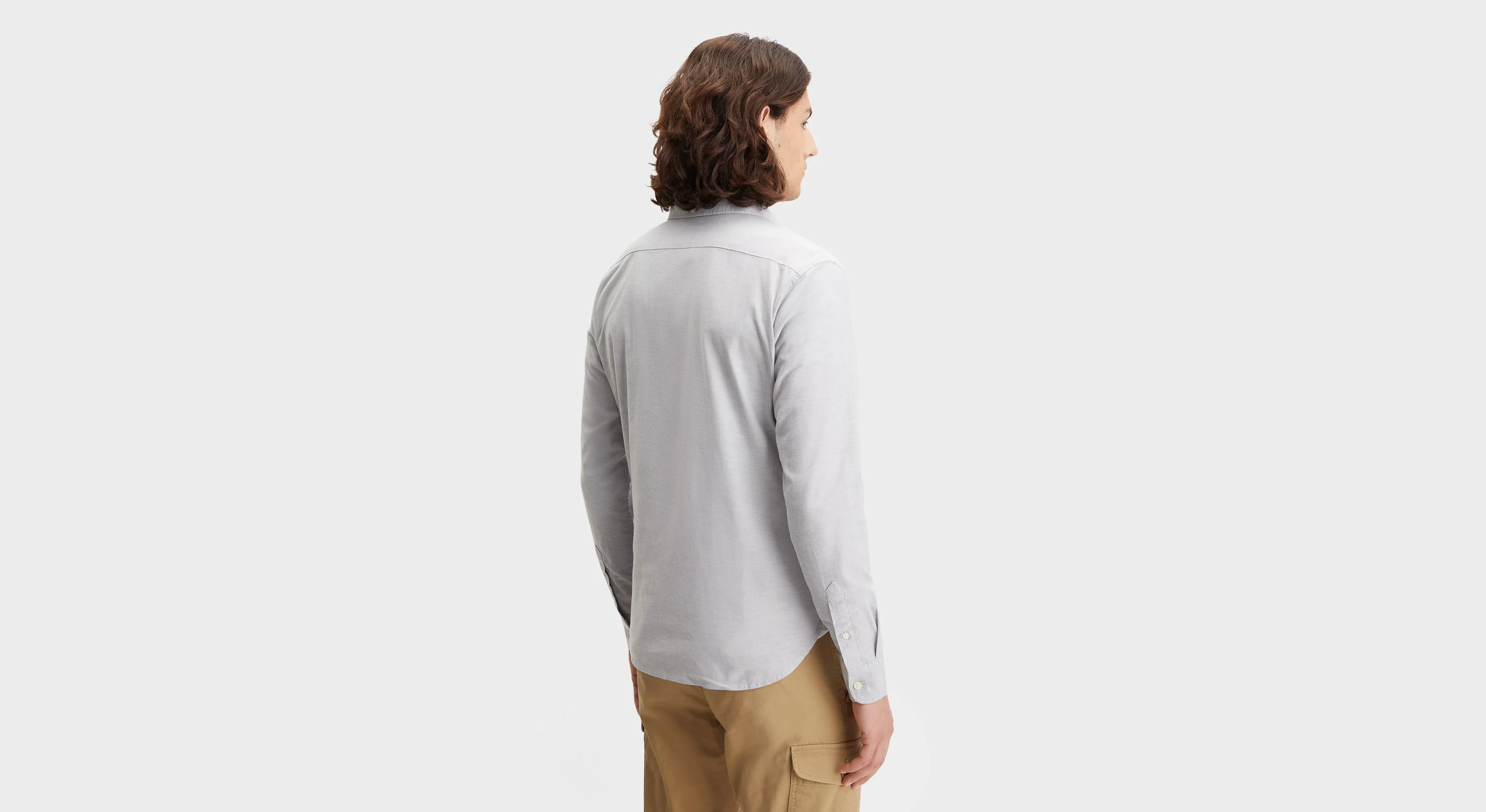 Men's Slim Fit 2 Button Collar Shirt - Image 2