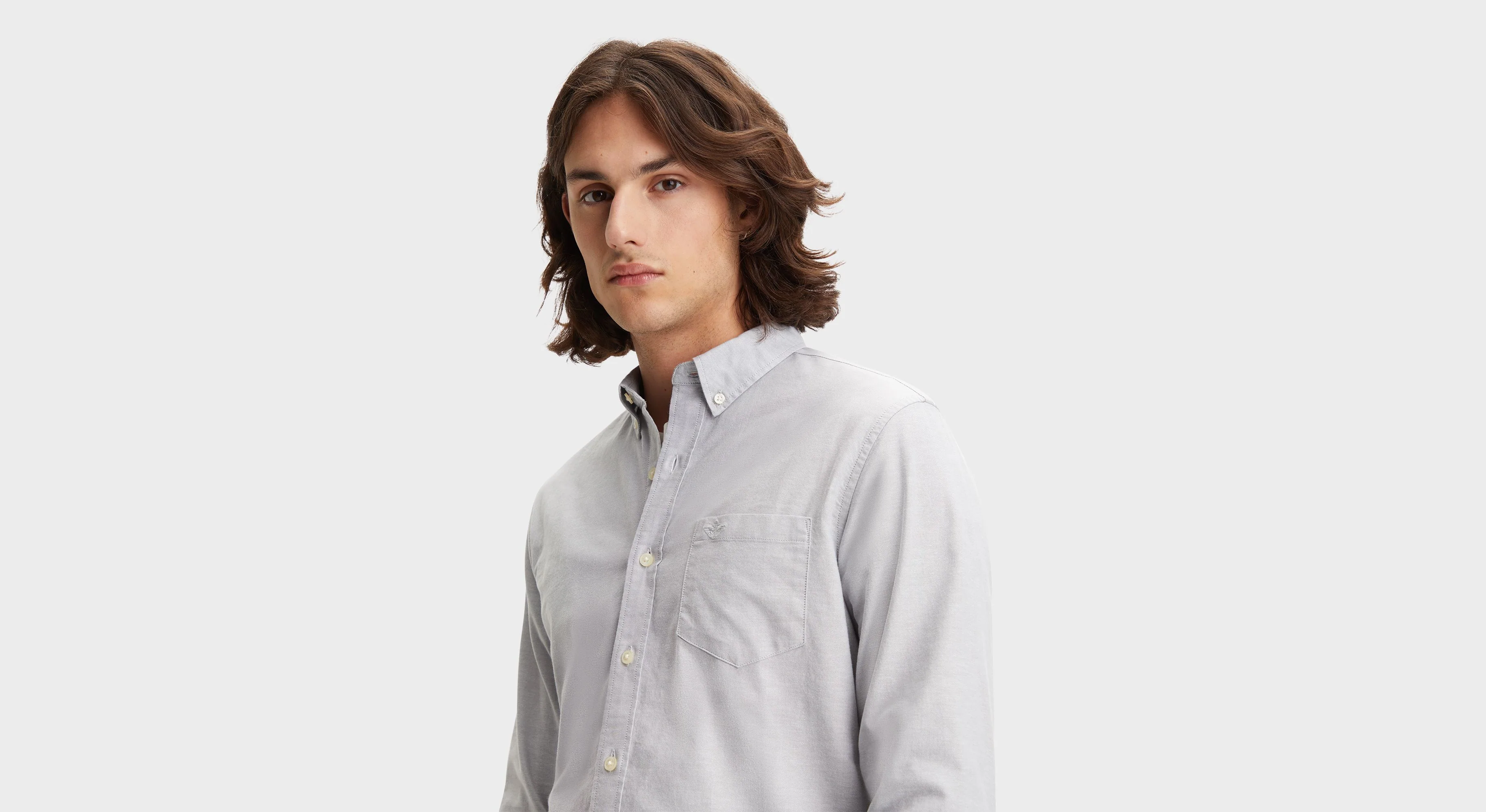 Men's Slim Fit 2 Button Collar Shirt - Image 3