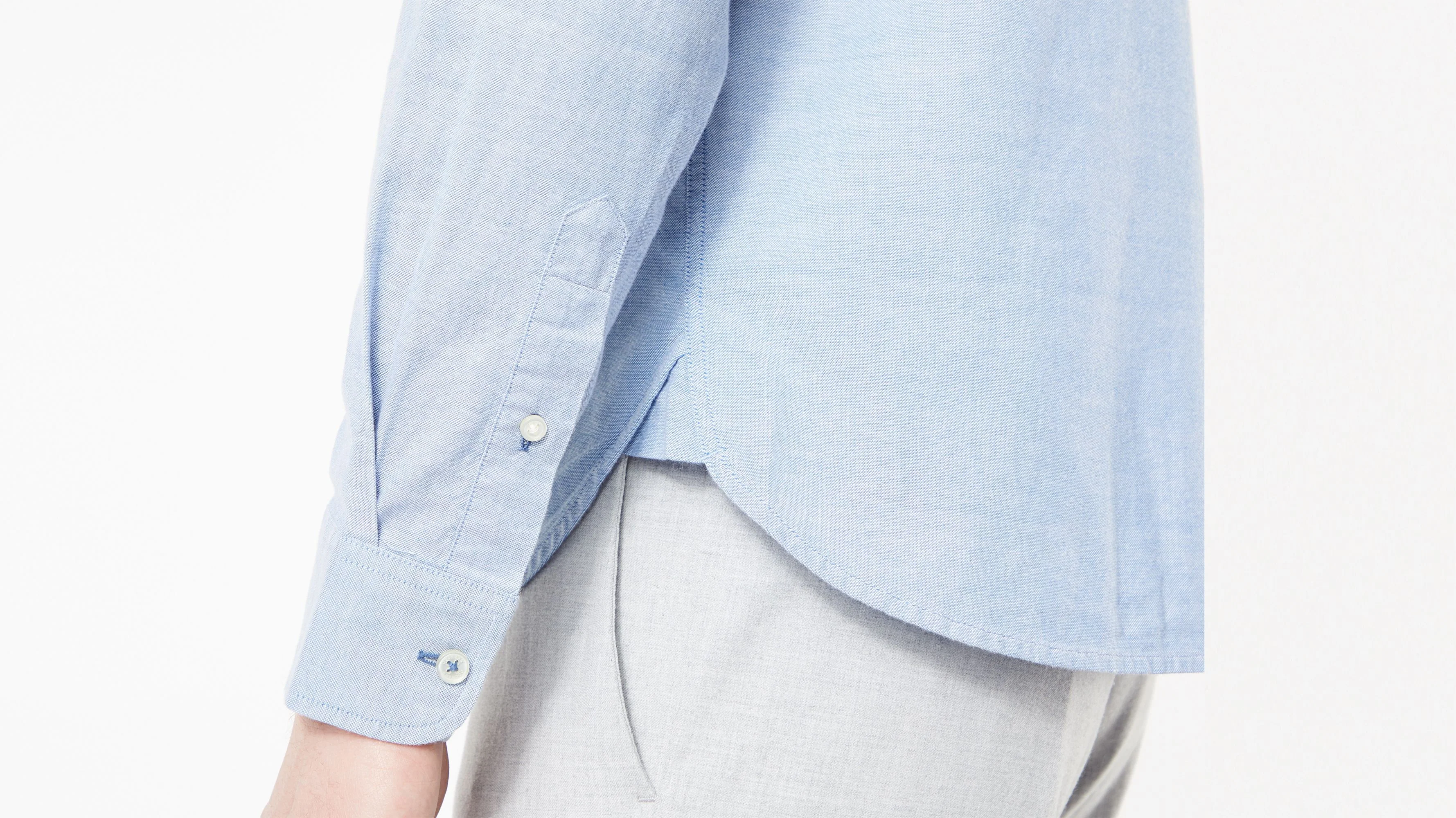 Men's Slim Fit 2 Button Collar Shirt - Image 4