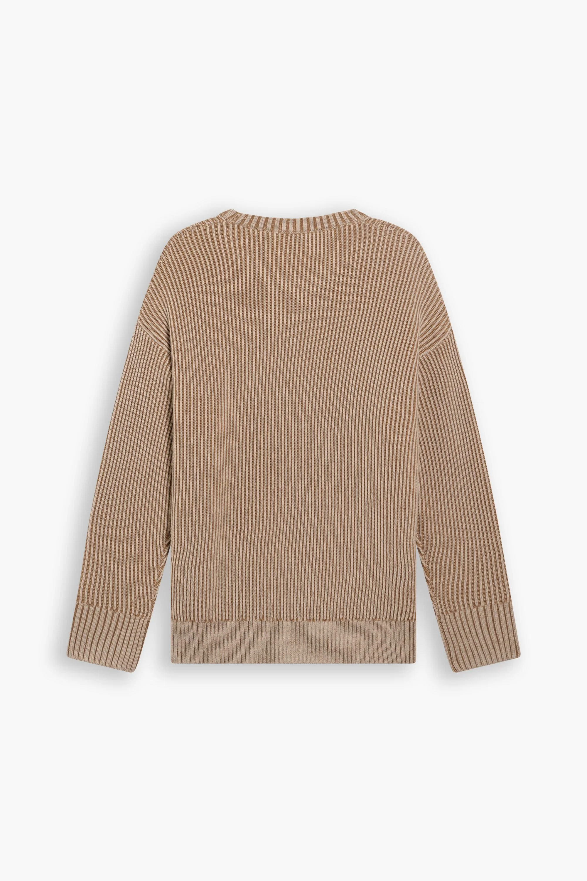 Plaited Crewneck Sweater, Relaxed Fit - Image 4
