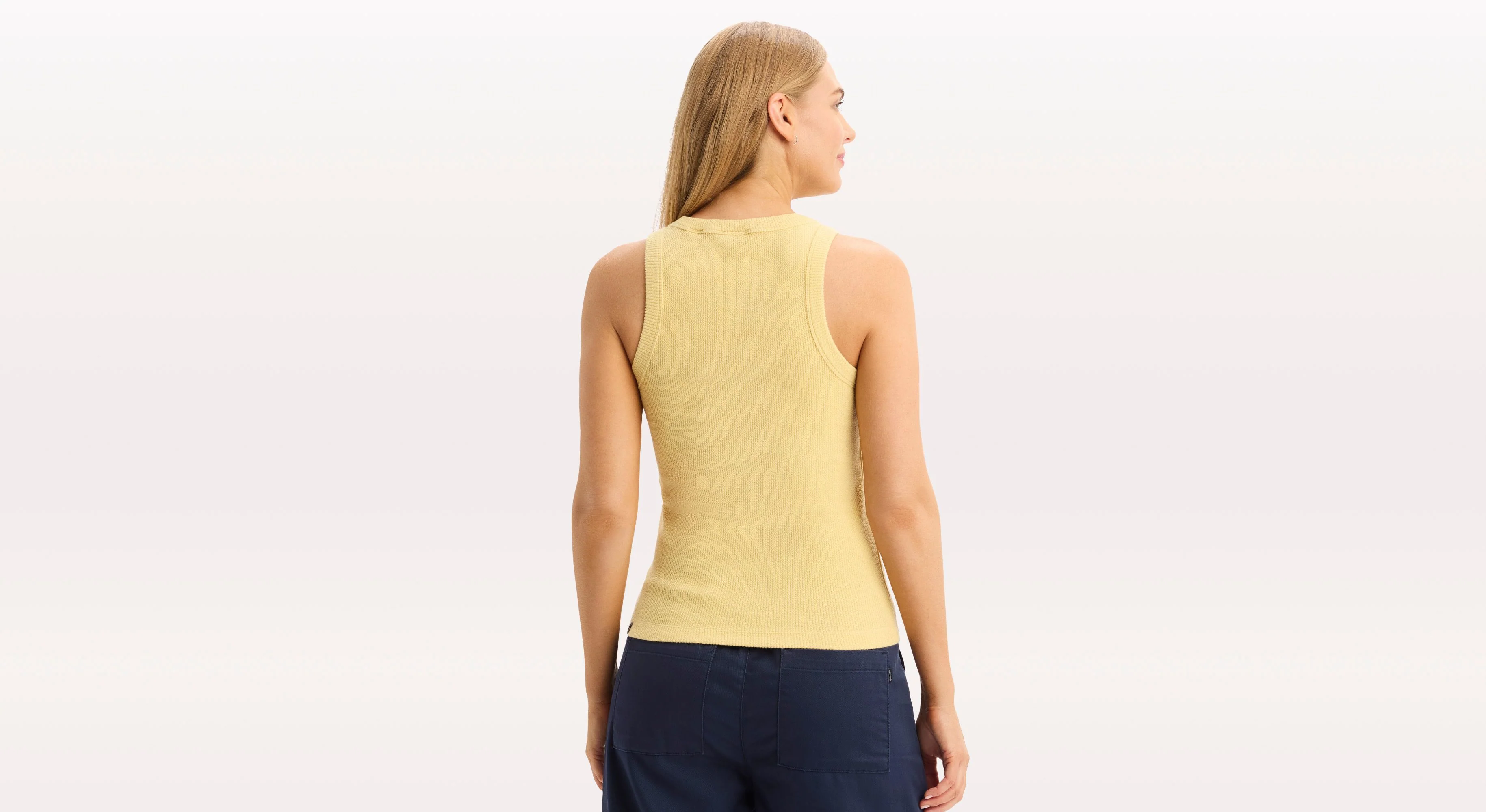 Rib Tank with Loft Knit, Slim Fit - Image 2