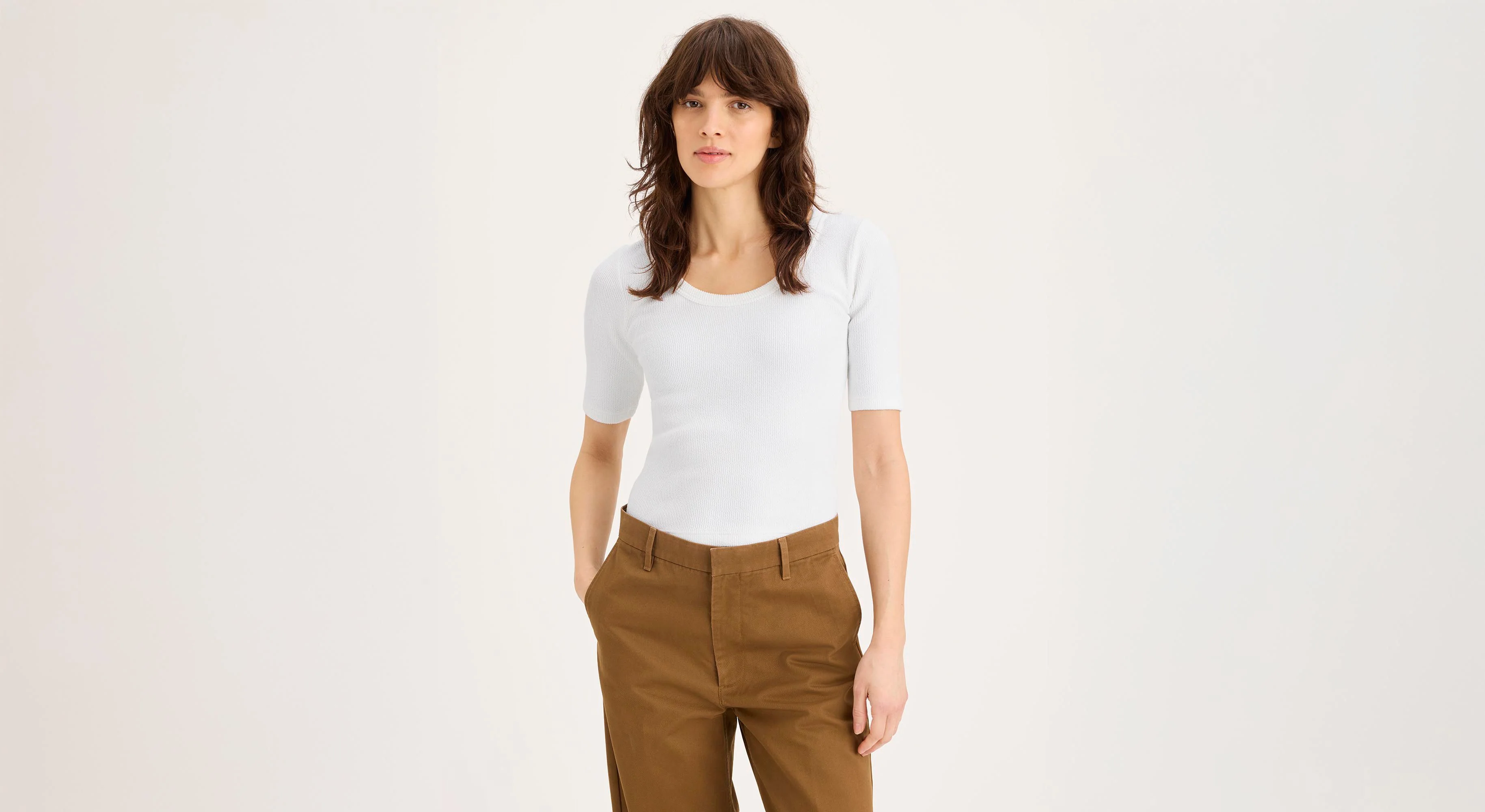 Rib Tee, Slim Fit