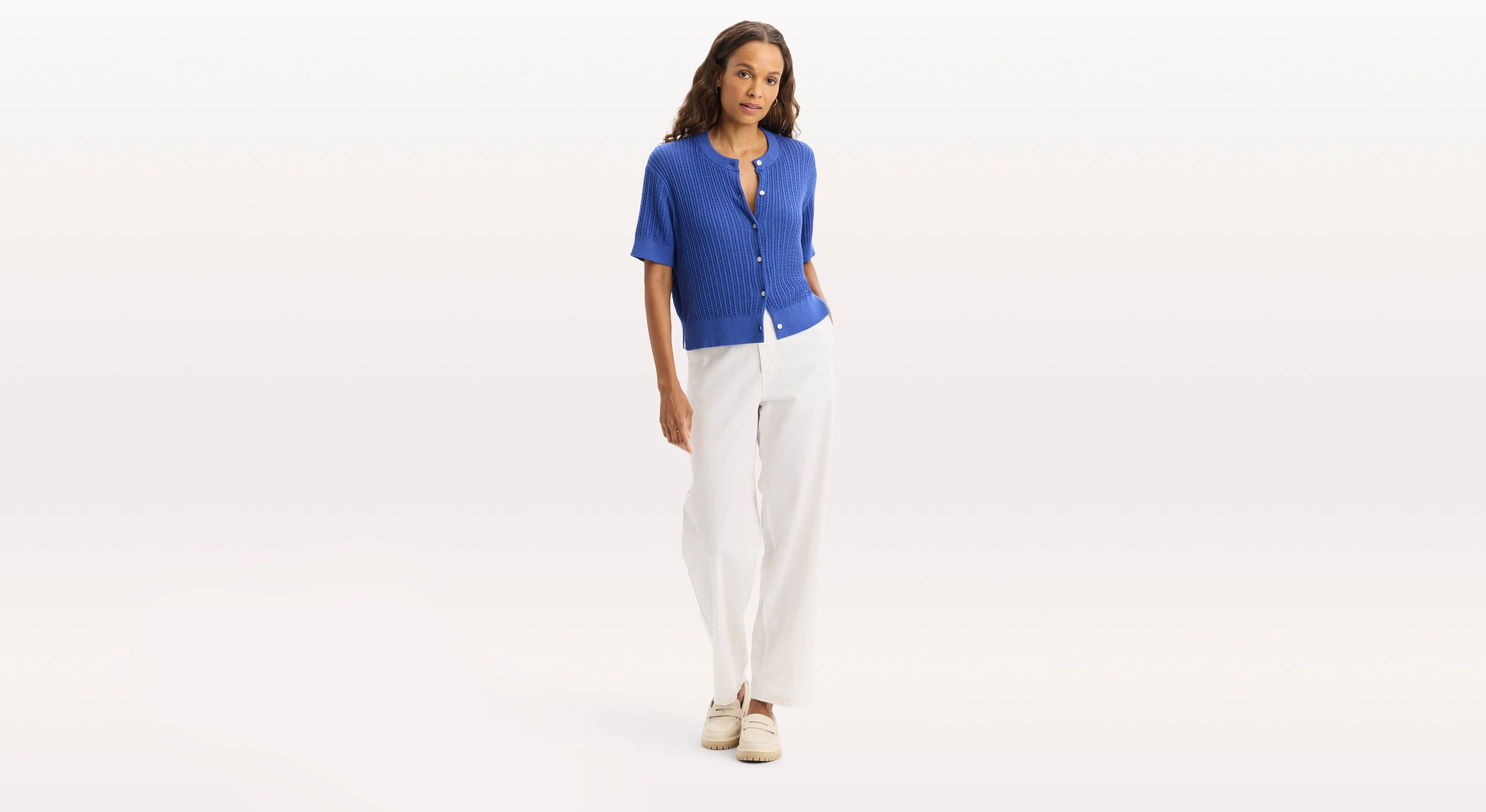 Short Sleeve Cardigan, Regular Fit - Image 4
