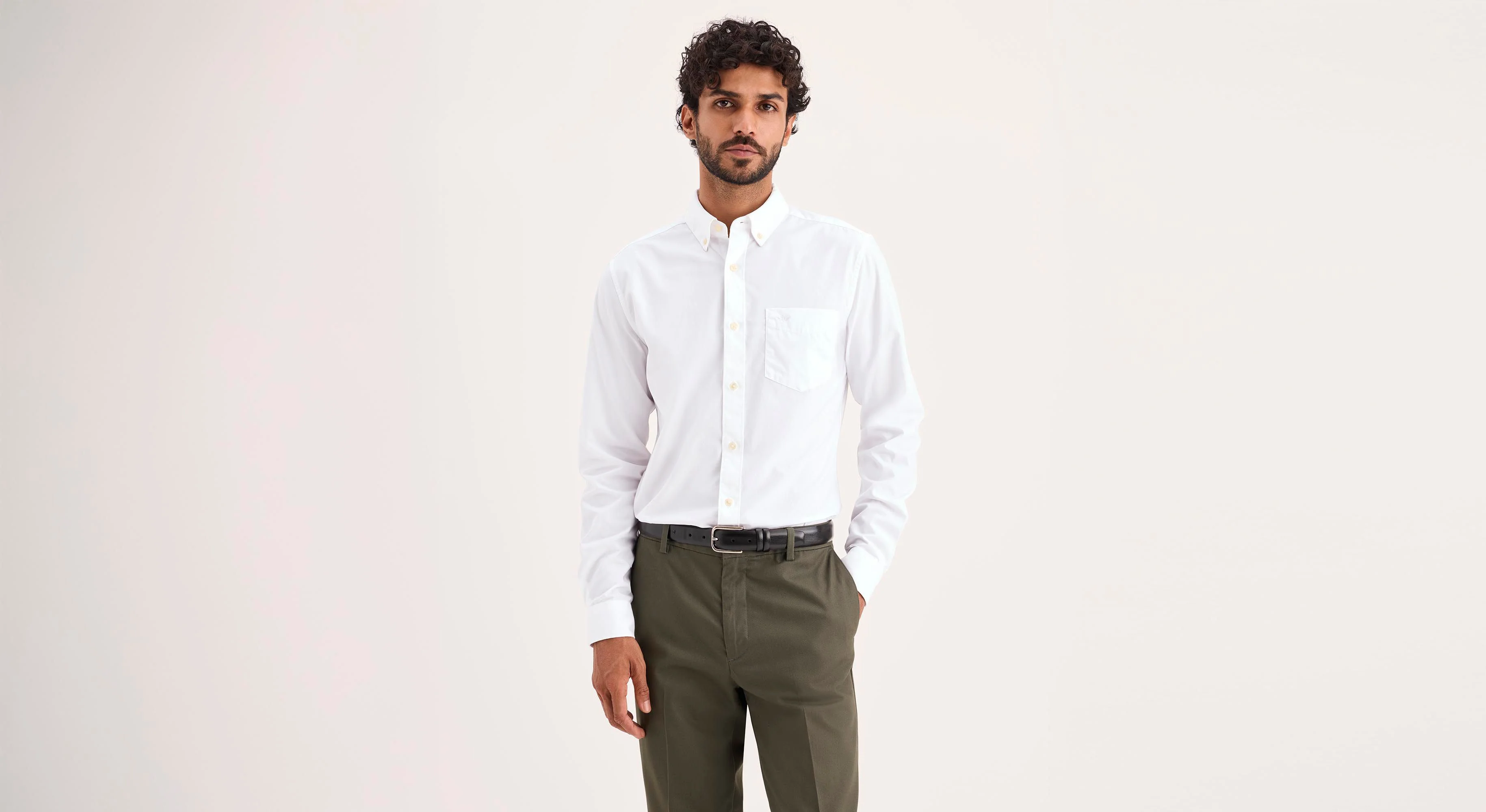 Signature Shirt Long Sleeve with Stain Defender®, Slim Fit